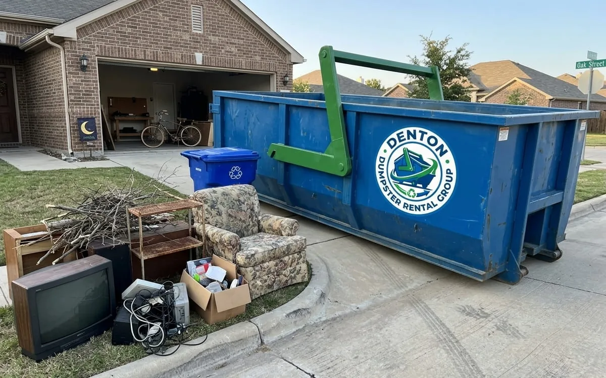 Dumpster rental in Aubrey TX Roll-off dumpster rental serving Aubrey, TX